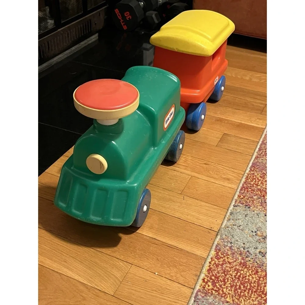 Vintage Little Tikes Chugga Choo Choo Ride-On Train CLEAN -Engine And Caboose